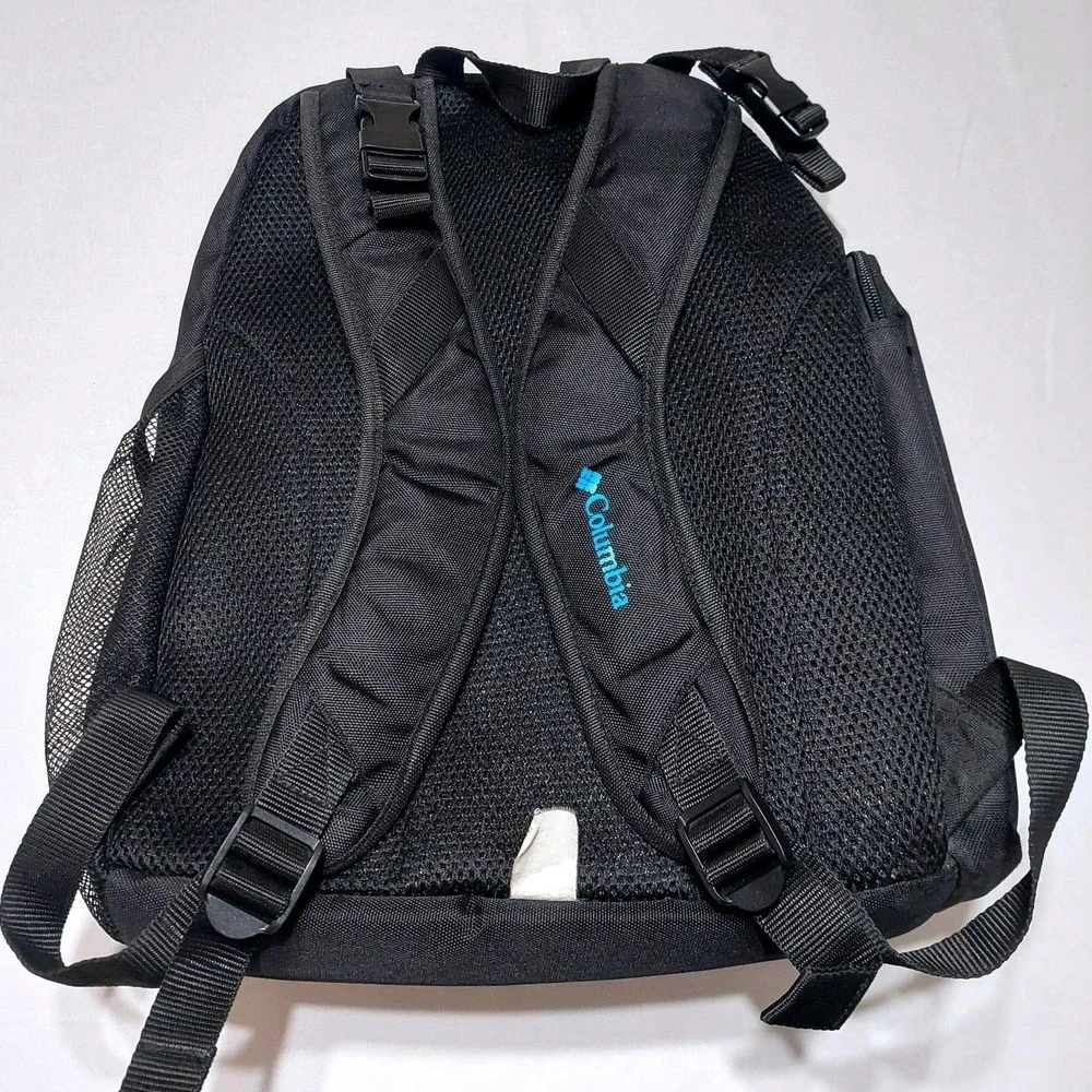 Columbia Diaper Bag Backpack Black Turquoise Unisex Baby Travel Changing Pad